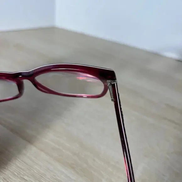 Jimmy Choo JC 98 8ZW Eyeglasses Red Snakeskin Frames 53-15-140 - Picture 6 of 13